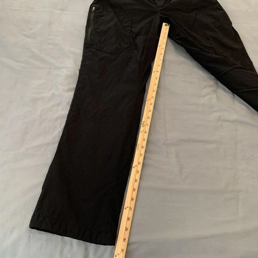 Eddie Bauer Pants Mens 34x32 Black Fleece Lined Tech Softshell Hiking Outdoor